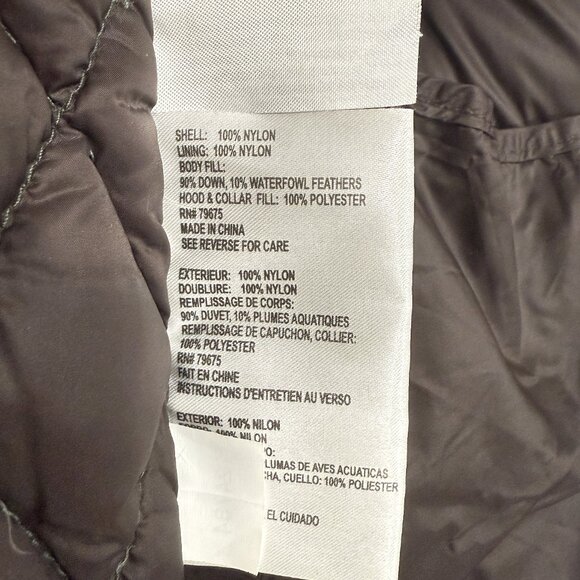 Michael Kors Down Puffer Jacket Packable Quilted Down Khaki Women' Sz Med - Picture 9 of 13